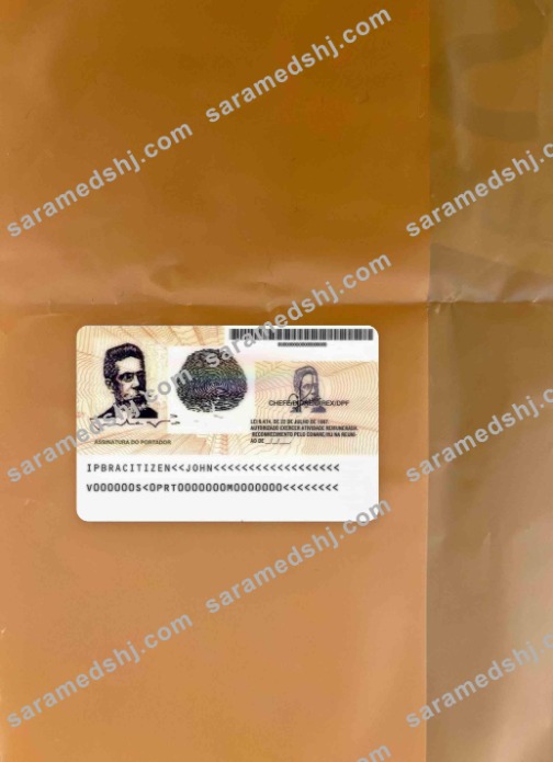 Brasil resident permit photolook BACK
